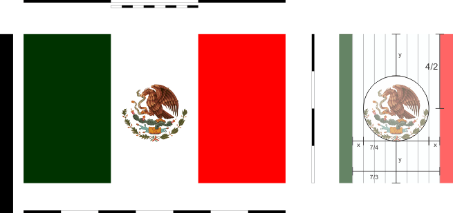 [Mexican flag construction sheet. By Juan Manuel Gabino Villasc&aacute;n]