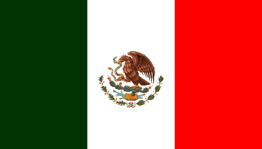 [National flag of Mexico (Bandera Nacional Mexicana). By Juan Manuel Gabino Villasc&aacute;n]